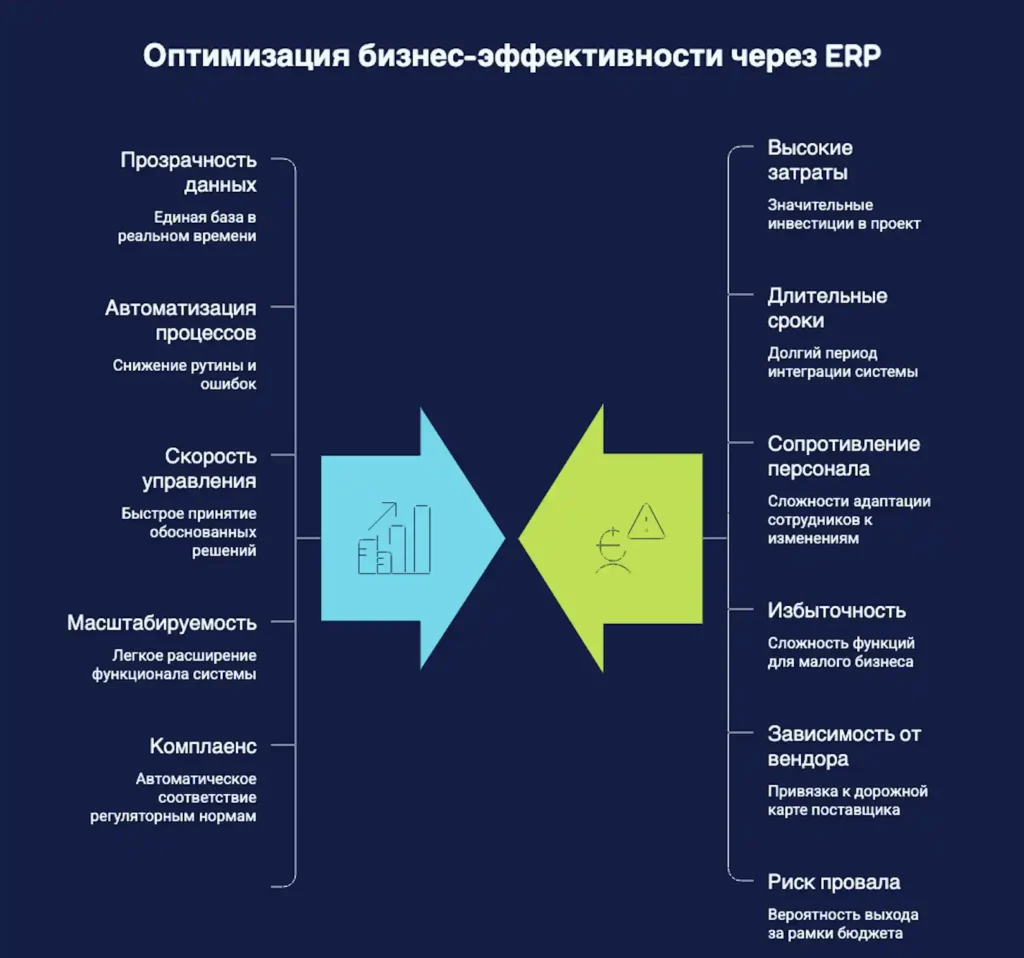 Плюсы и минусы ERP-систем